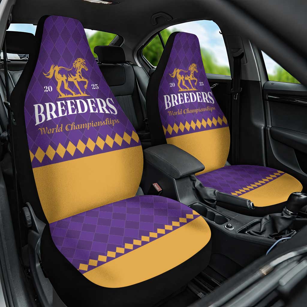 Personalized Breeders Horse Racing 2025 Car Seat Cover Del Mar Awaits - Wonder Print Shop