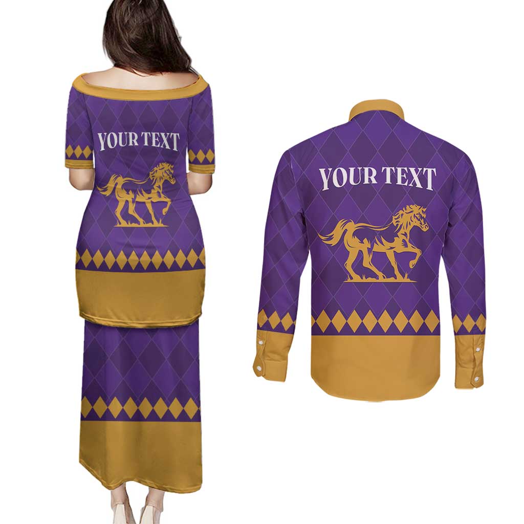 Personalized Breeders Horse Racing 2025 Couples Matching Puletasi and Long Sleeve Button Shirt Del Mar Awaits - Wonder Print Shop