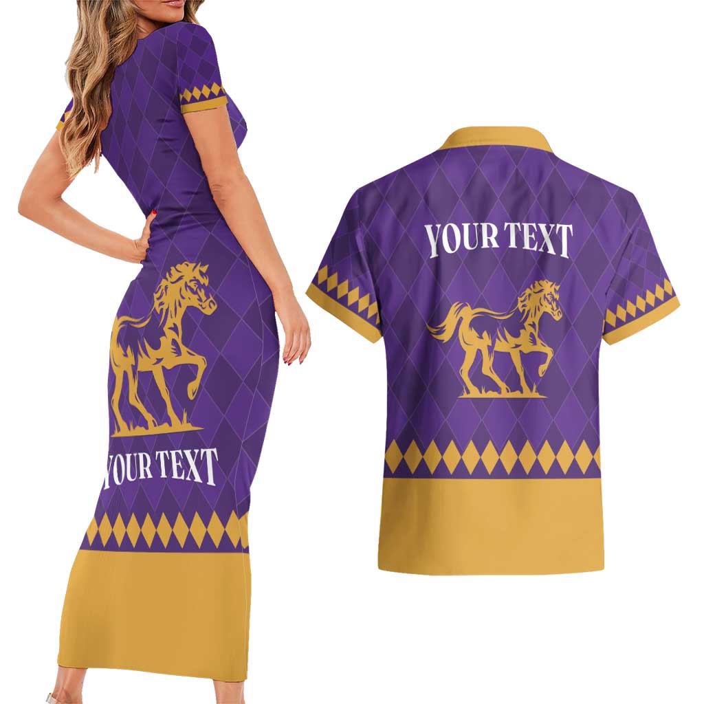 Personalized Breeders Horse Racing 2025 Couples Matching Short Sleeve Bodycon Dress and Hawaiian Shirt Del Mar Awaits - Wonder Print Shop