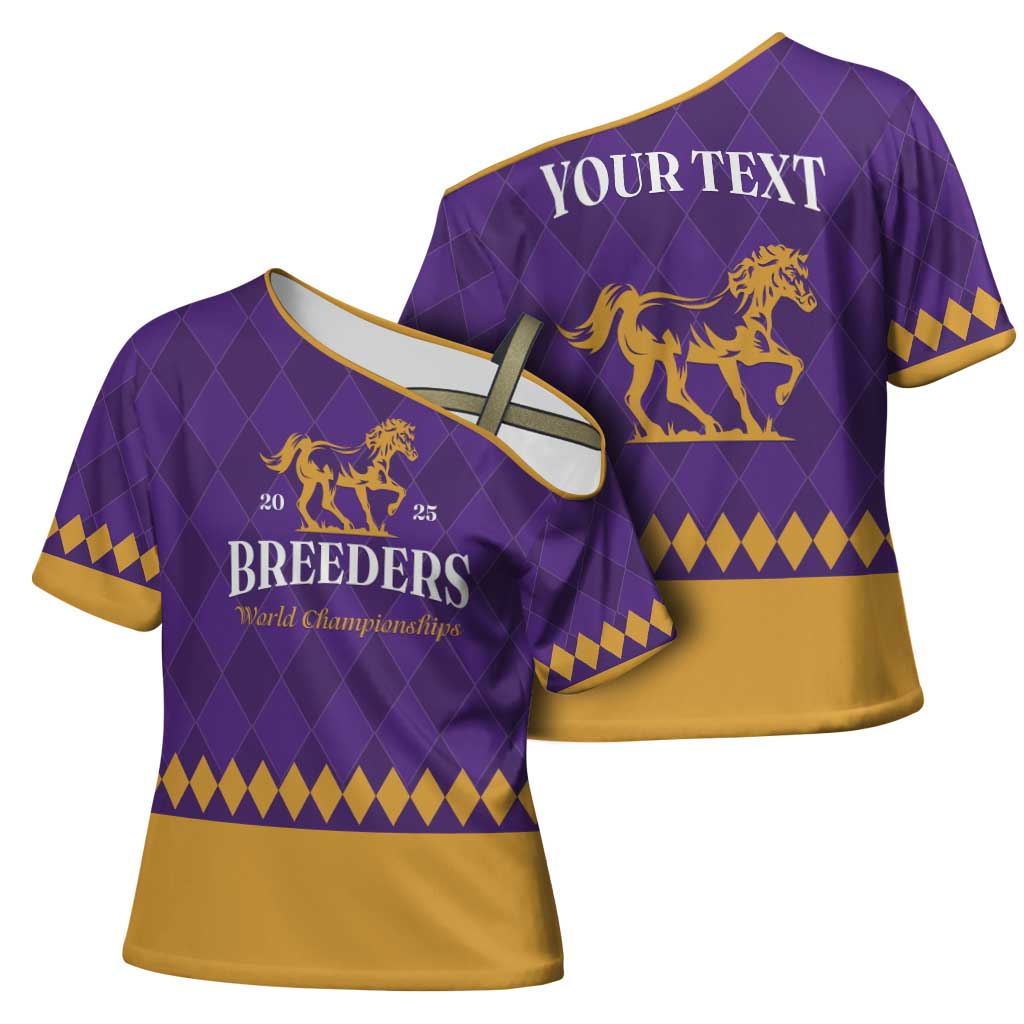 Personalized Breeders Horse Racing 2025 Cross Shoulder Shirt Del Mar Awaits - Wonder Print Shop