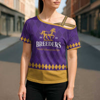 Personalized Breeders Horse Racing 2025 Cross Shoulder Shirt Del Mar Awaits - Wonder Print Shop