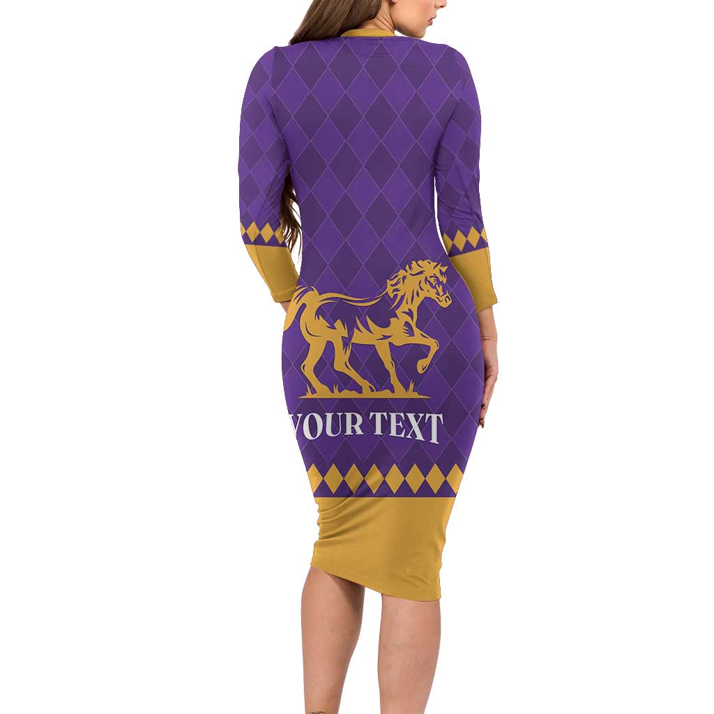 Personalized Breeders Horse Racing 2025 Family Matching Long Sleeve Bodycon Dress and Hawaiian Shirt Del Mar Awaits - Wonder Print Shop