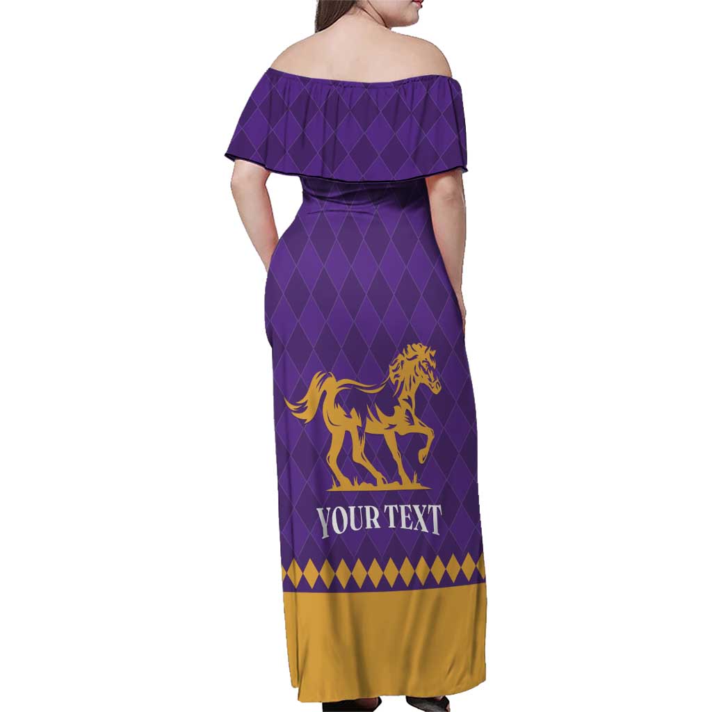 Personalized Breeders Horse Racing 2025 Family Matching Off Shoulder Maxi Dress and Hawaiian Shirt Del Mar Awaits - Wonder Print Shop