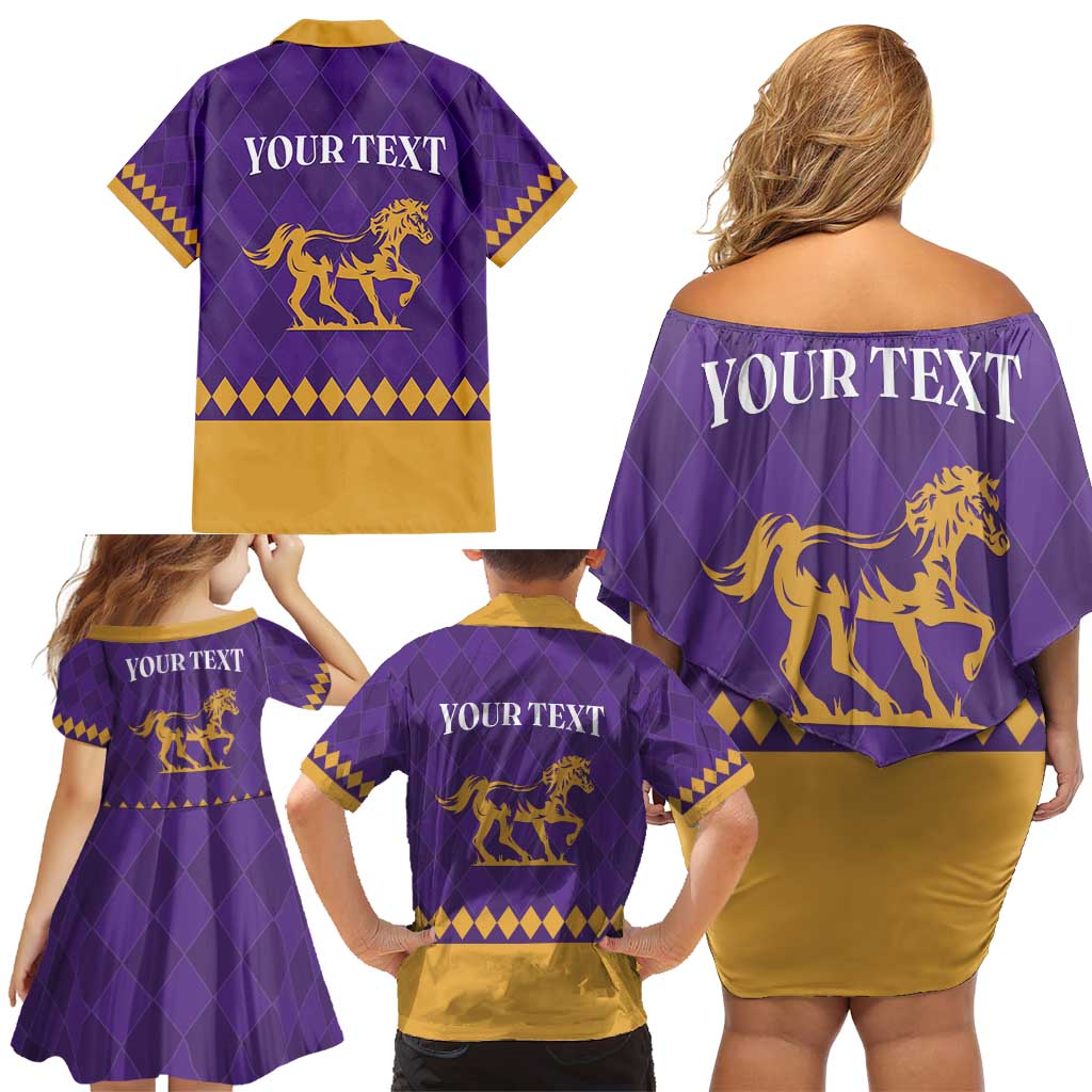 Personalized Breeders Horse Racing 2025 Family Matching Off Shoulder Short Dress and Hawaiian Shirt Del Mar Awaits - Wonder Print Shop