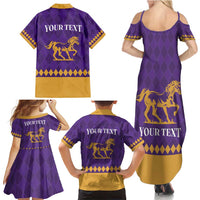 Personalized Breeders Horse Racing 2025 Family Matching Summer Maxi Dress and Hawaiian Shirt Del Mar Awaits - Wonder Print Shop