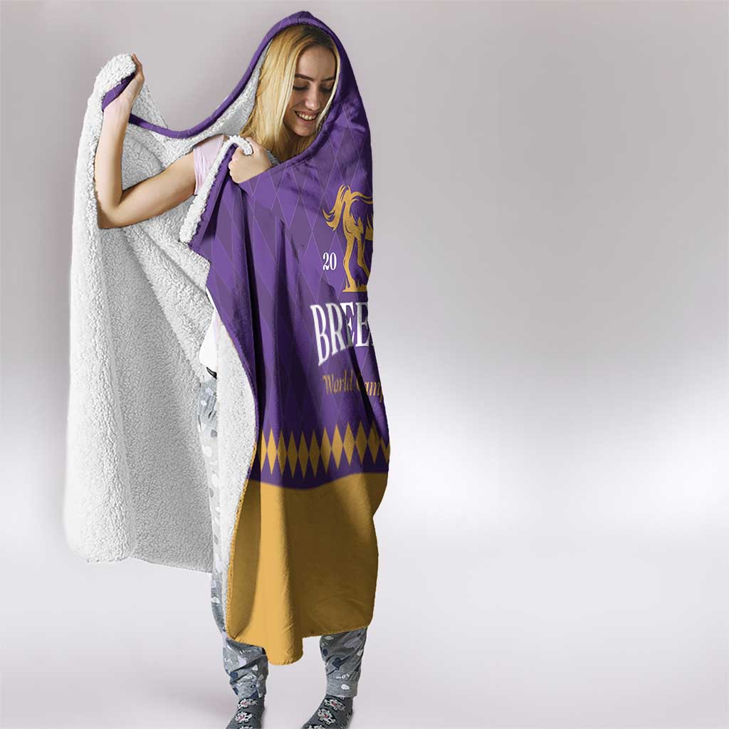 Personalized Breeders Horse Racing 2025 Hooded Blanket Del Mar Awaits - Wonder Print Shop