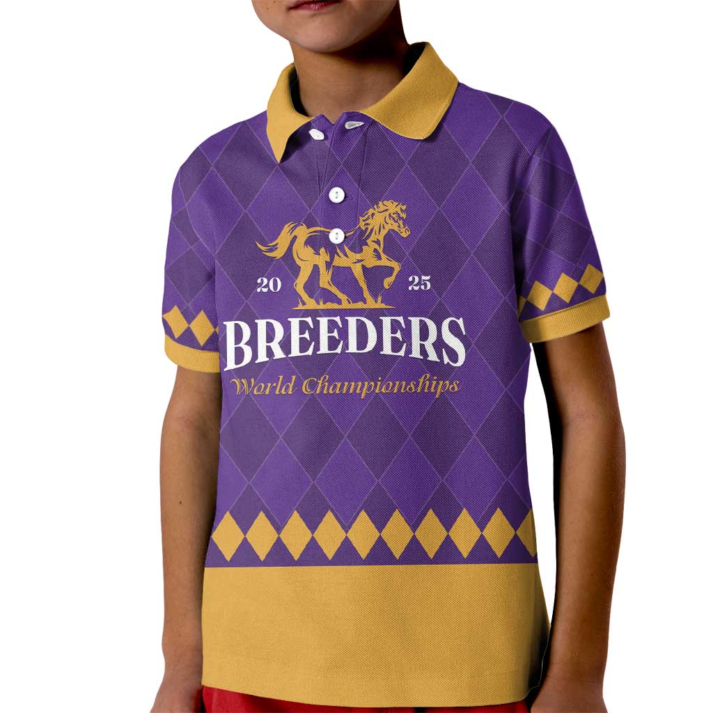 Personalized Breeders Horse Racing 2025 Kid Polo Shirt Del Mar Awaits - Wonder Print Shop
