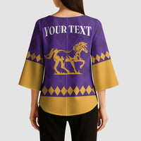Personalized Breeders Horse Racing 2025 Kimono Sleeve Blouse Del Mar Awaits - Wonder Print Shop