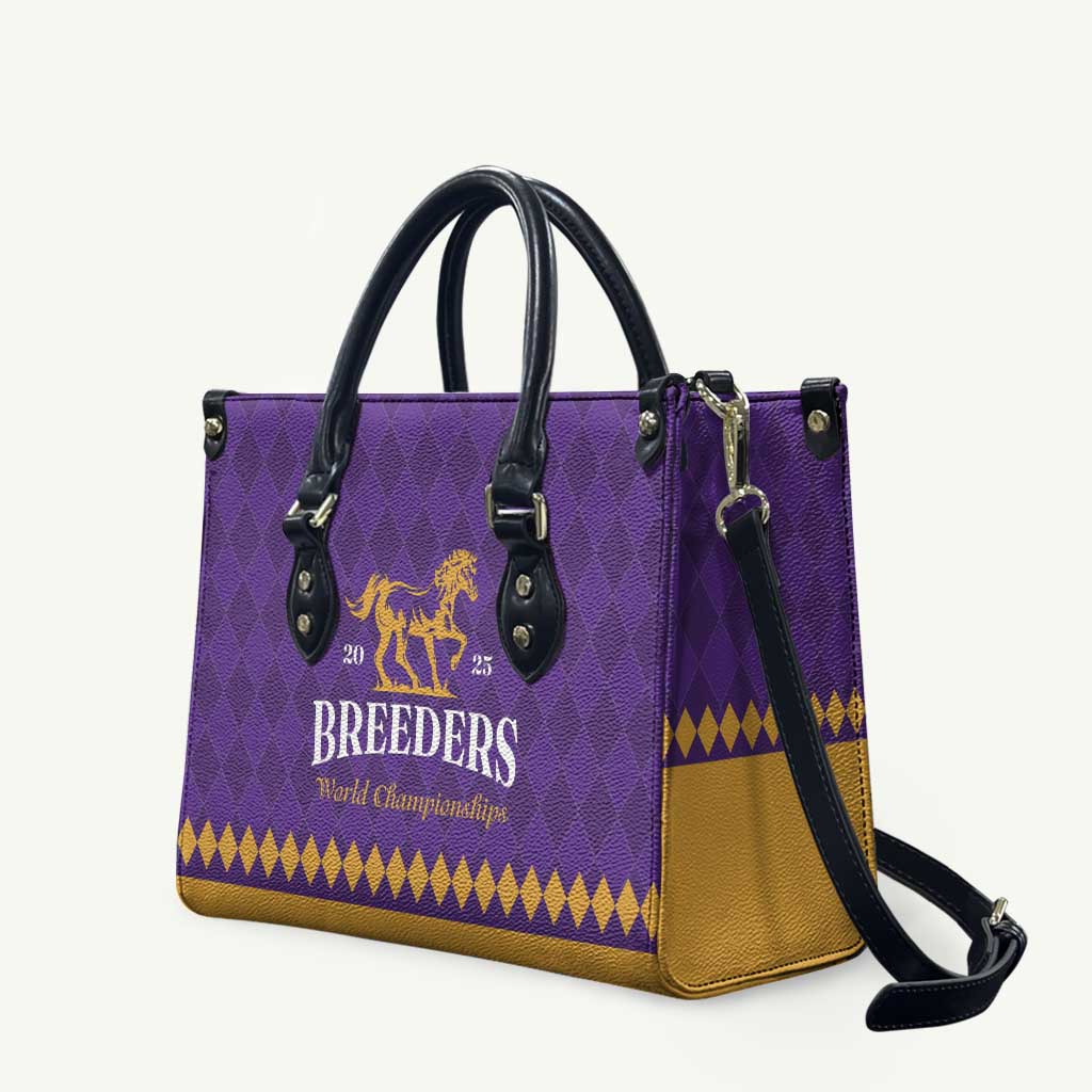 Personalized Breeders Horse Racing 2025 Leather Bag Del Mar Awaits - Wonder Print Shop