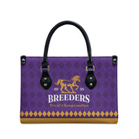 Personalized Breeders Horse Racing 2025 Leather Bag Del Mar Awaits - Wonder Print Shop