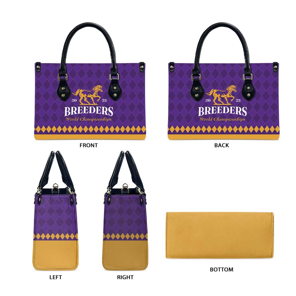 Personalized Breeders Horse Racing 2025 Leather Bag Del Mar Awaits - Wonder Print Shop