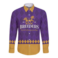 Personalized Breeders Horse Racing 2025 Long Sleeve Button Shirt Del Mar Awaits - Wonder Print Shop
