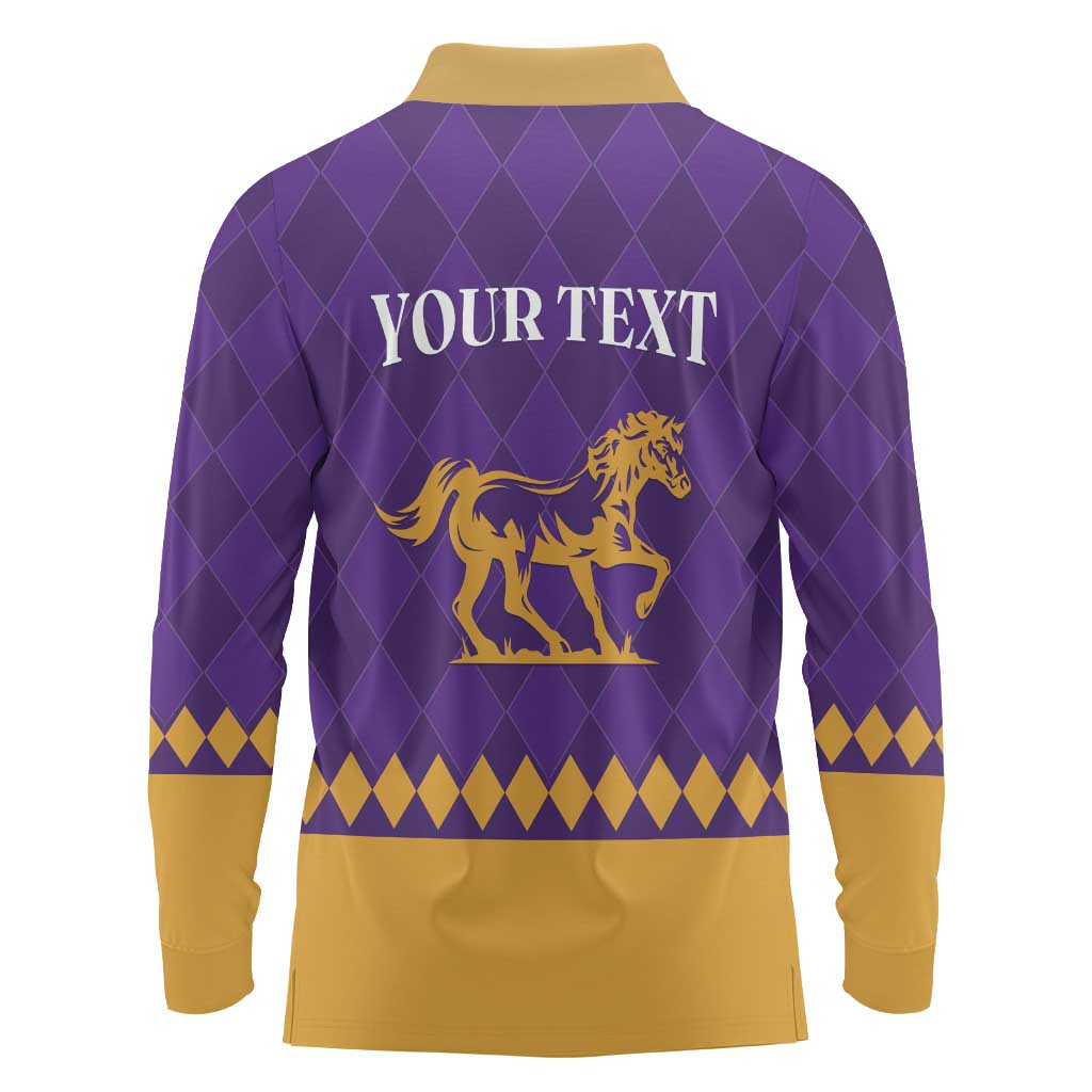Personalized Breeders Horse Racing 2025 Long Sleeve Polo Shirt Del Mar Awaits - Wonder Print Shop