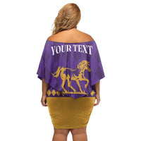 Personalized Breeders Horse Racing 2025 Off Shoulder Short Dress Del Mar Awaits - Wonder Print Shop