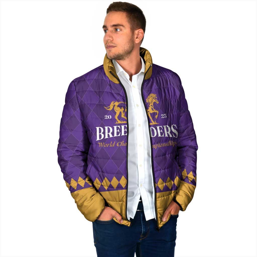 Personalized Breeders Horse Racing 2025 Padded Jacket Del Mar Awaits - Wonder Print Shop