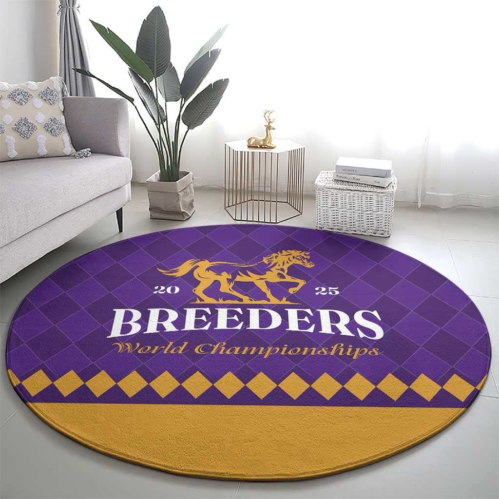 Personalized Breeders Horse Racing 2025 Round Carpet Del Mar Awaits - Wonder Print Shop