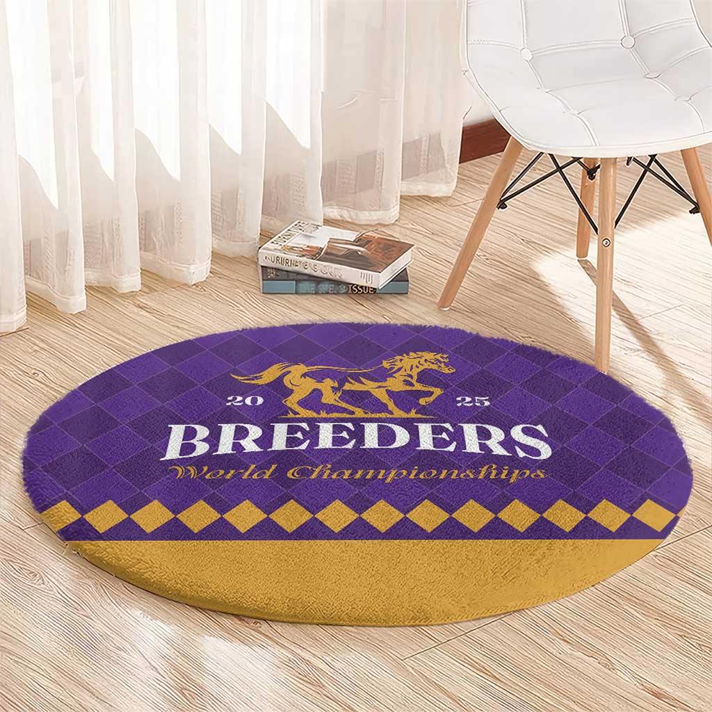 Personalized Breeders Horse Racing 2025 Round Carpet Del Mar Awaits - Wonder Print Shop