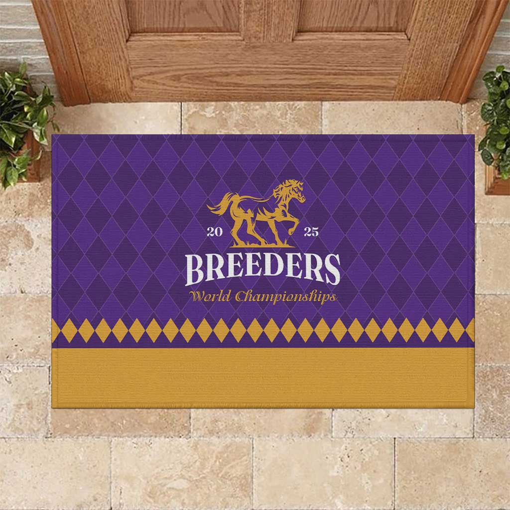 Personalized Breeders Horse Racing 2025 Rubber Doormat Del Mar Awaits - Wonder Print Shop