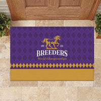 Personalized Breeders Horse Racing 2025 Rubber Doormat Del Mar Awaits - Wonder Print Shop