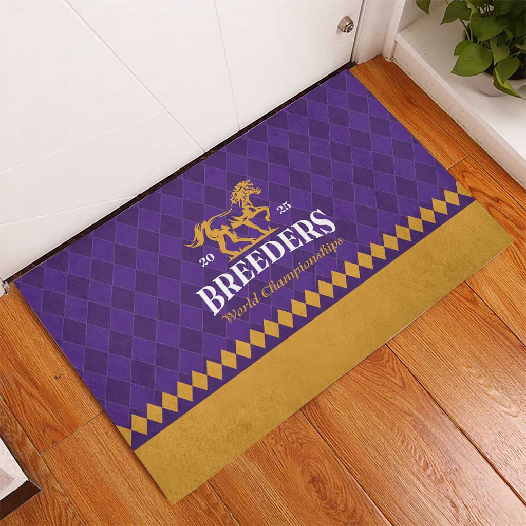 Personalized Breeders Horse Racing 2025 Rubber Doormat Del Mar Awaits - Wonder Print Shop