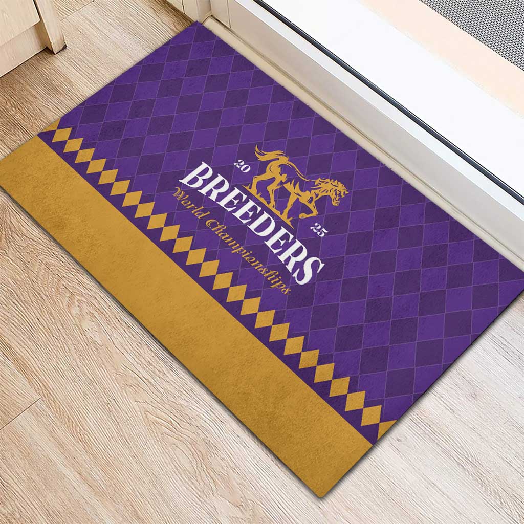 Personalized Breeders Horse Racing 2025 Rubber Doormat Del Mar Awaits - Wonder Print Shop