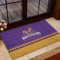 Personalized Breeders Horse Racing 2025 Rubber Doormat Del Mar Awaits - Wonder Print Shop
