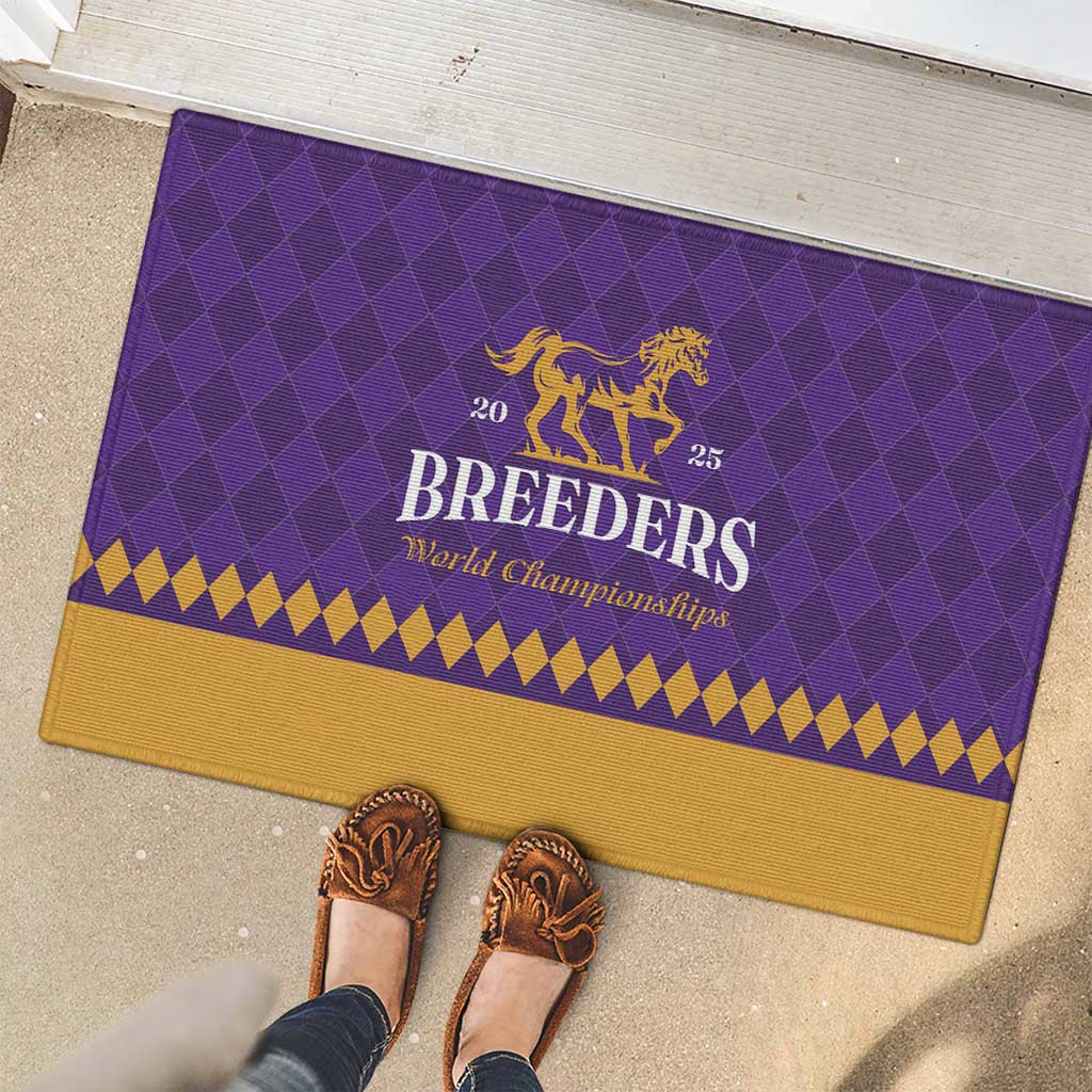 Personalized Breeders Horse Racing 2025 Rubber Doormat Del Mar Awaits - Wonder Print Shop