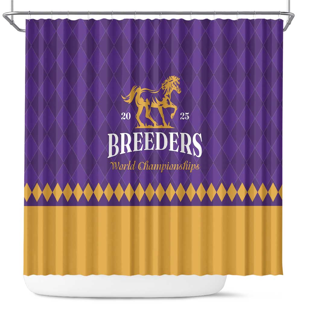 Personalized Breeders Horse Racing 2025 Shower Curtain Del Mar Awaits - Wonder Print Shop