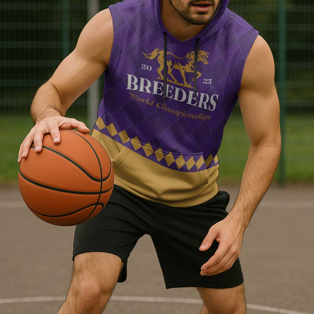 Personalized Breeders Horse Racing 2025 Sleeveless Hoodie Del Mar Awaits - Wonder Print Shop