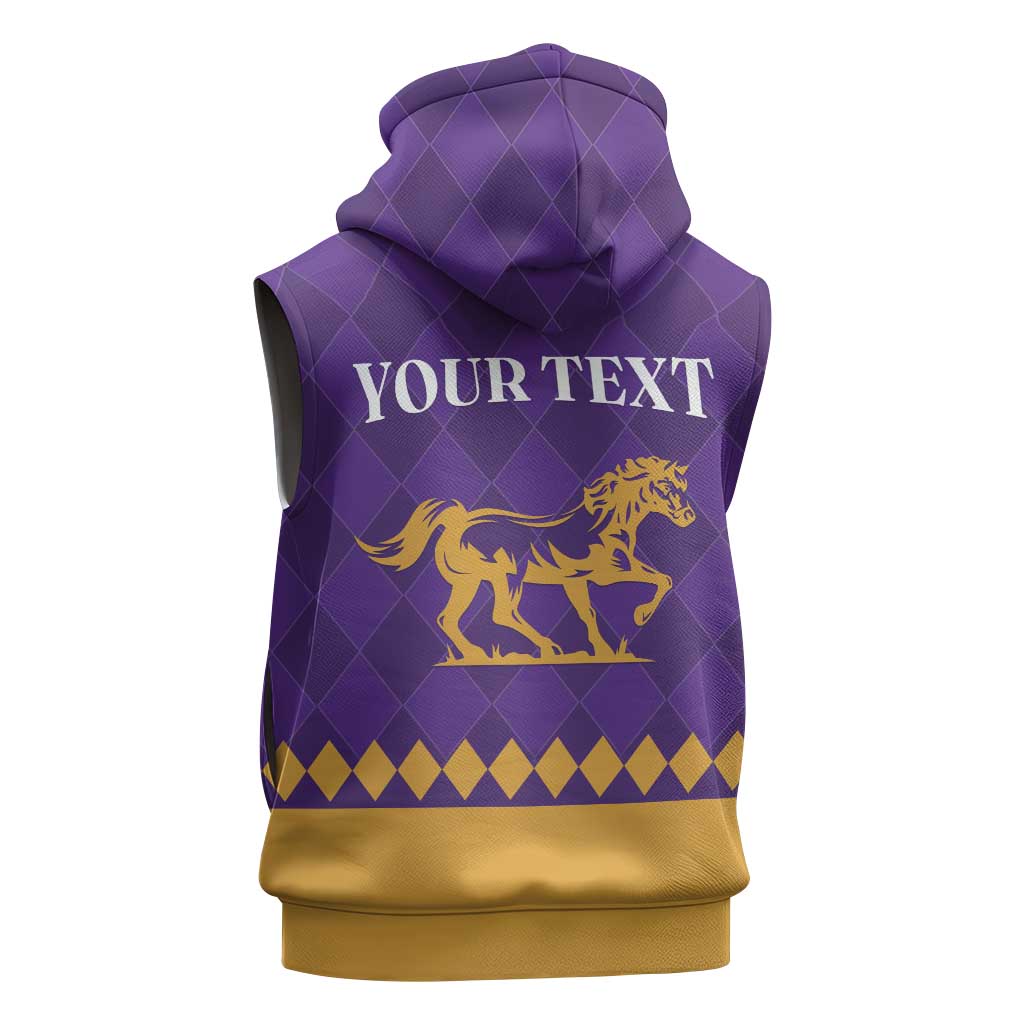 Personalized Breeders Horse Racing 2025 Sleeveless Zip Hoodie Del Mar Awaits - Wonder Print Shop