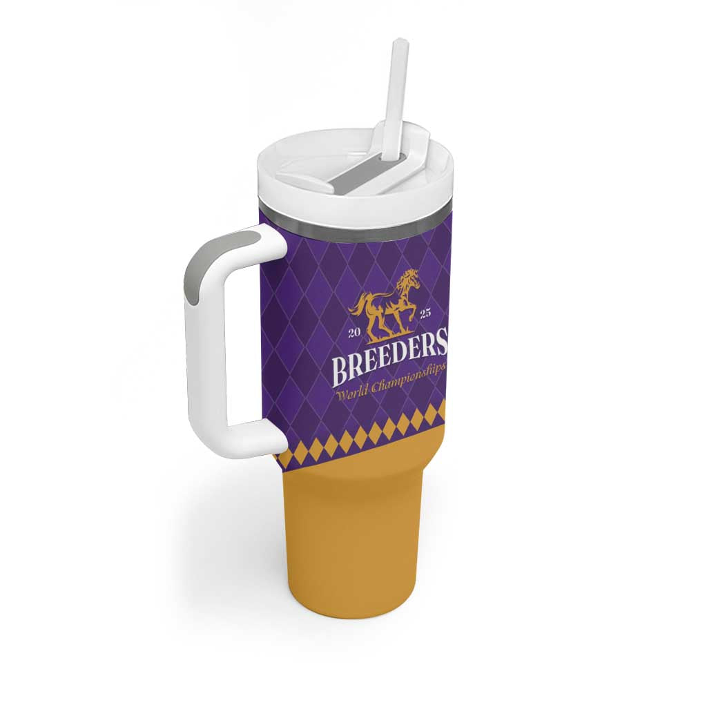 Personalized Breeders Horse Racing 2025 Tumbler With Handle Del Mar Awaits - Wonder Print Shop