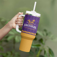 Personalized Breeders Horse Racing 2025 Tumbler With Handle Del Mar Awaits - Wonder Print Shop