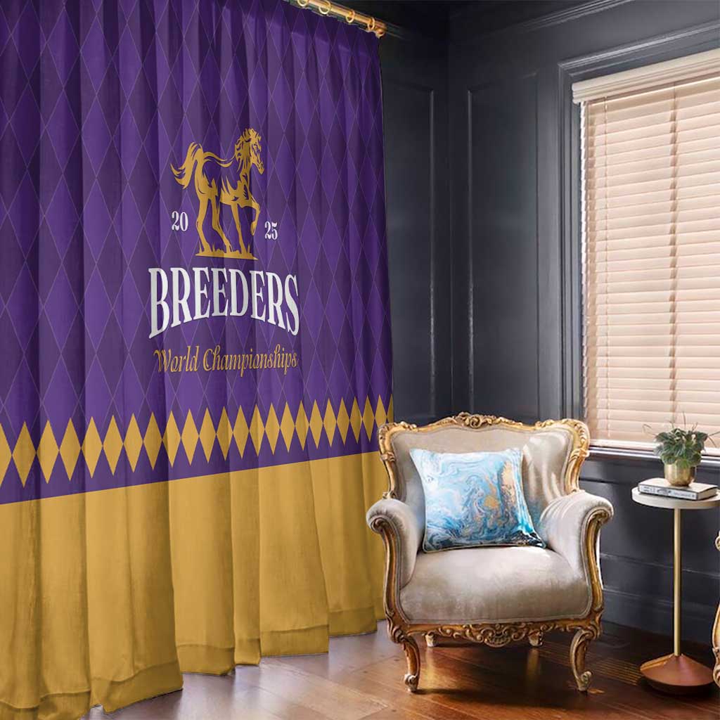 Personalized Breeders Horse Racing 2025 Window Curtain Del Mar Awaits - Wonder Print Shop