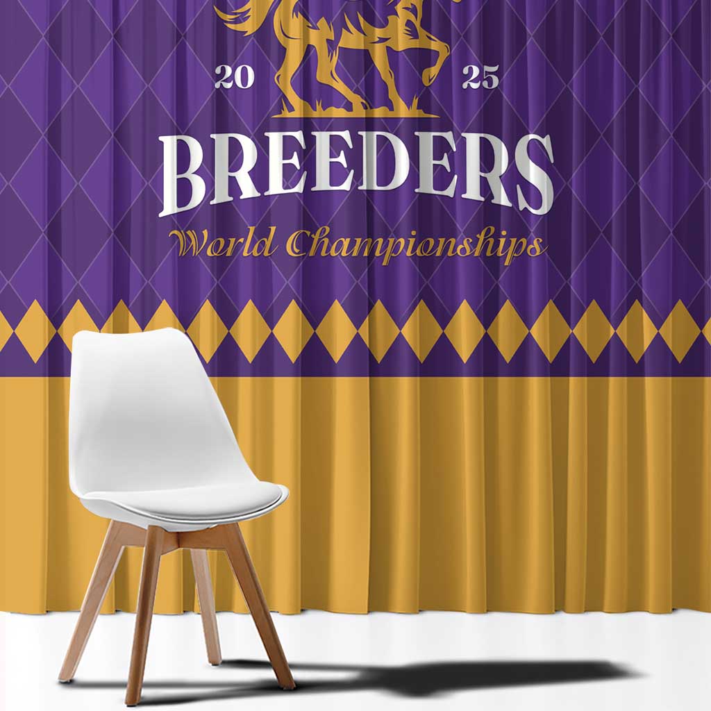 Personalized Breeders Horse Racing 2025 Window Curtain Del Mar Awaits - Wonder Print Shop