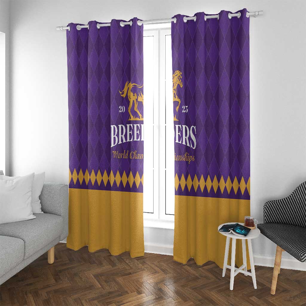 Personalized Breeders Horse Racing 2025 Window Curtain Del Mar Awaits - Wonder Print Shop