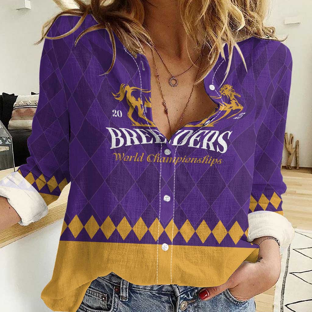 Personalized Breeders Horse Racing 2025 Women Casual Shirt Del Mar Awaits - Wonder Print Shop