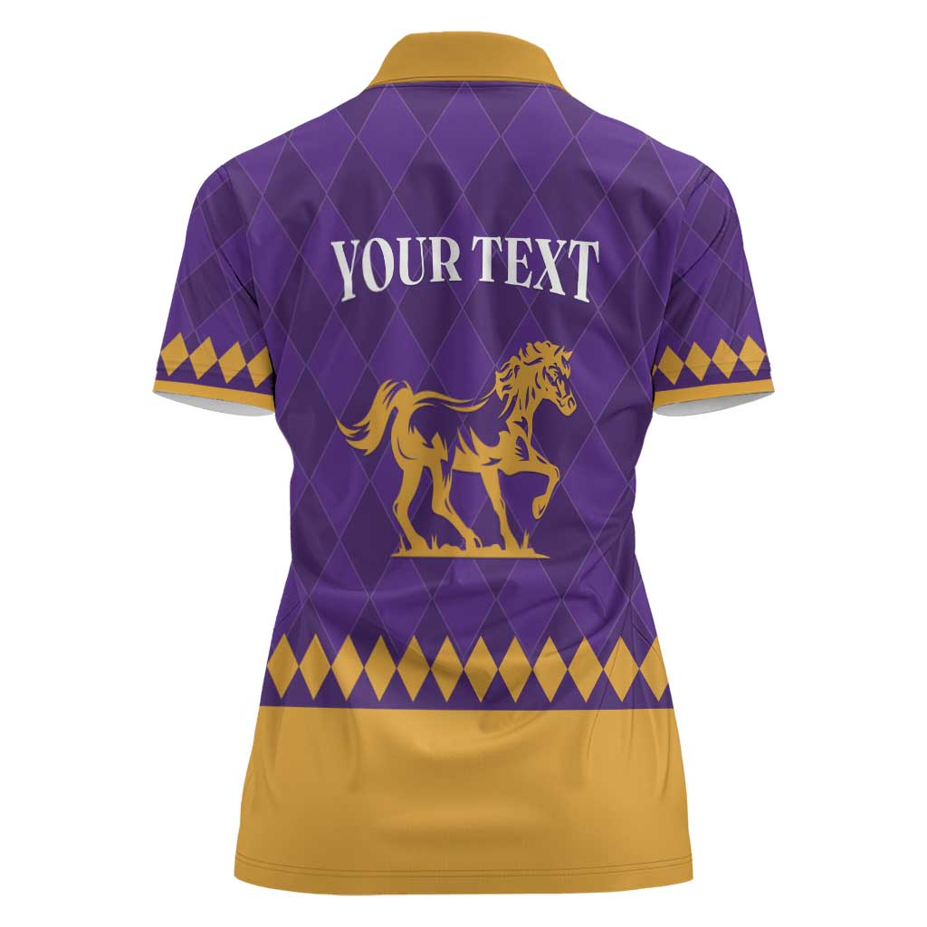 Personalized Breeders Horse Racing 2025 Women Polo Shirt Del Mar Awaits - Wonder Print Shop