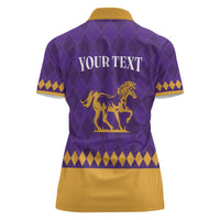 Personalized Breeders Horse Racing 2025 Women Polo Shirt Del Mar Awaits - Wonder Print Shop