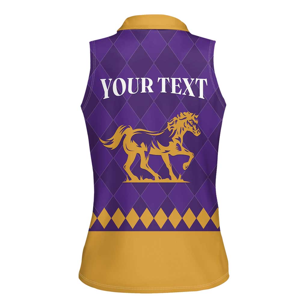 Personalized Breeders Horse Racing 2025 Women Sleeveless Polo Shirt Del Mar Awaits - Wonder Print Shop