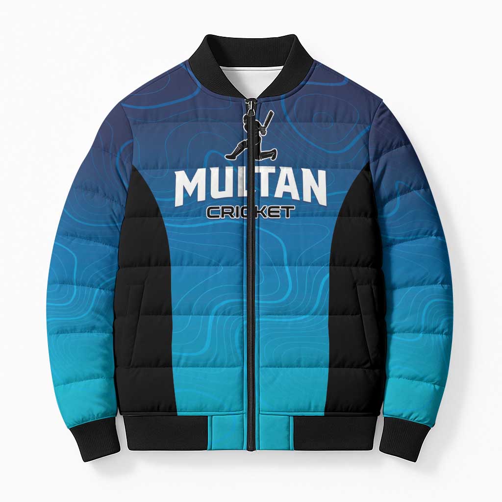 Custom Multan Cricket Bomber Puffer Jacket Sultan Dreams Do Come True - Wonder Print Shop