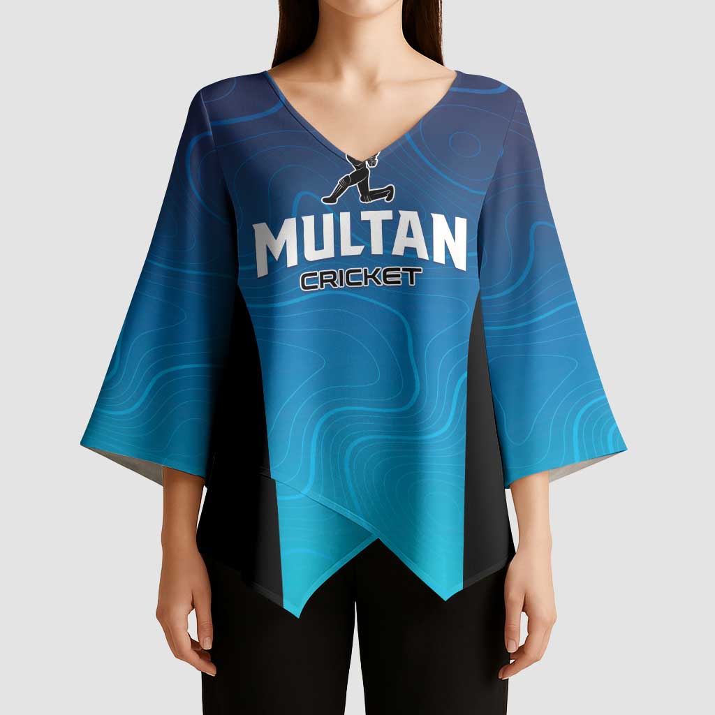 Custom Multan Cricket Kimono Sleeve Blouse Sultan Dreams Do Come True - Wonder Print Shop