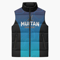 Custom Multan Cricket Sleeveless Puffer Jacket Sultan Dreams Do Come True - Wonder Print Shop