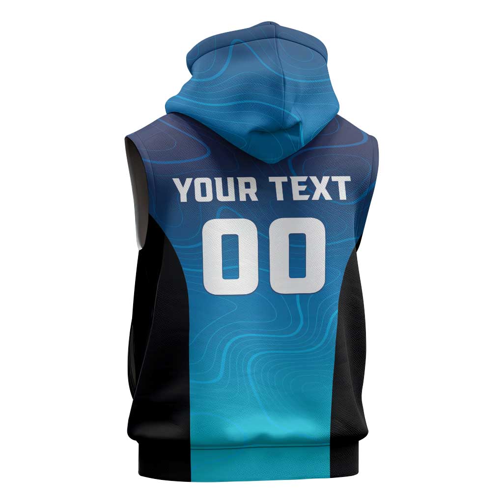Custom Multan Cricket Sleeveless Zip Hoodie Sultan Dreams Do Come True - Wonder Print Shop