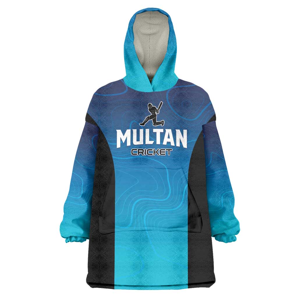Custom Multan Cricket Wearable Blanket Hoodie Sultan Dreams Do Come True - Wonder Print Shop