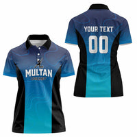 Custom Multan Cricket Women Polo Shirt Sultan Dreams Do Come True - Wonder Print Shop