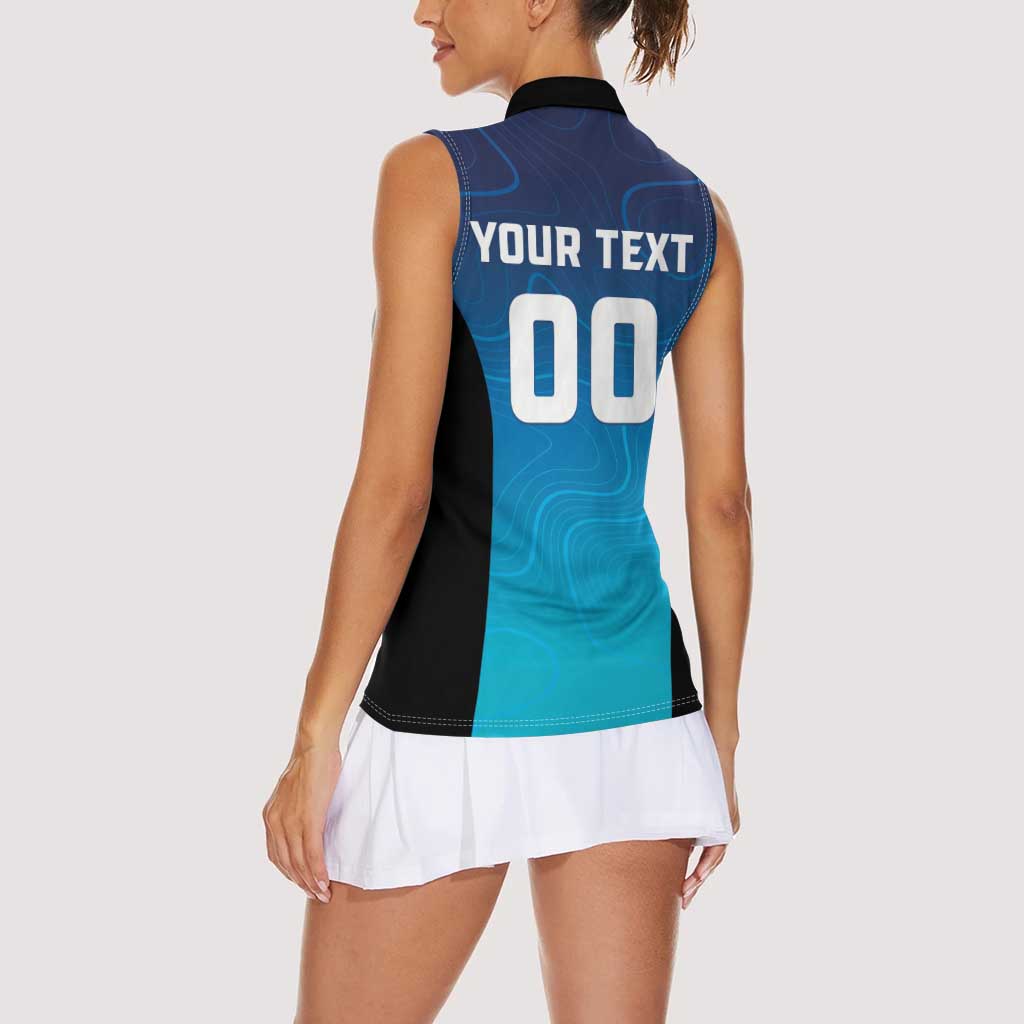 Custom Multan Cricket Women Sleeveless Polo Shirt Sultan Dreams Do Come True - Wonder Print Shop