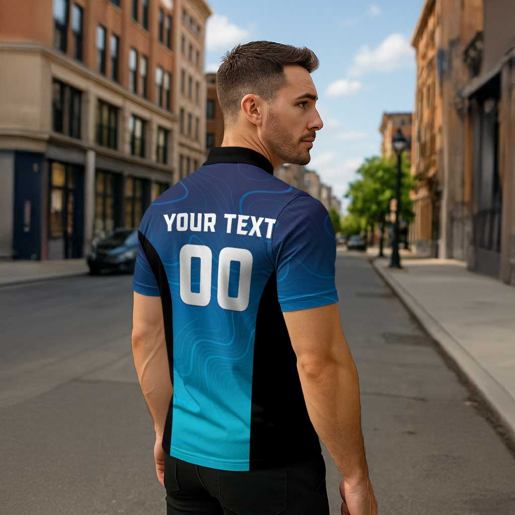 Custom Multan Cricket Zipper Polo Shirt Sultan Dreams Do Come True - Wonder Print Shop