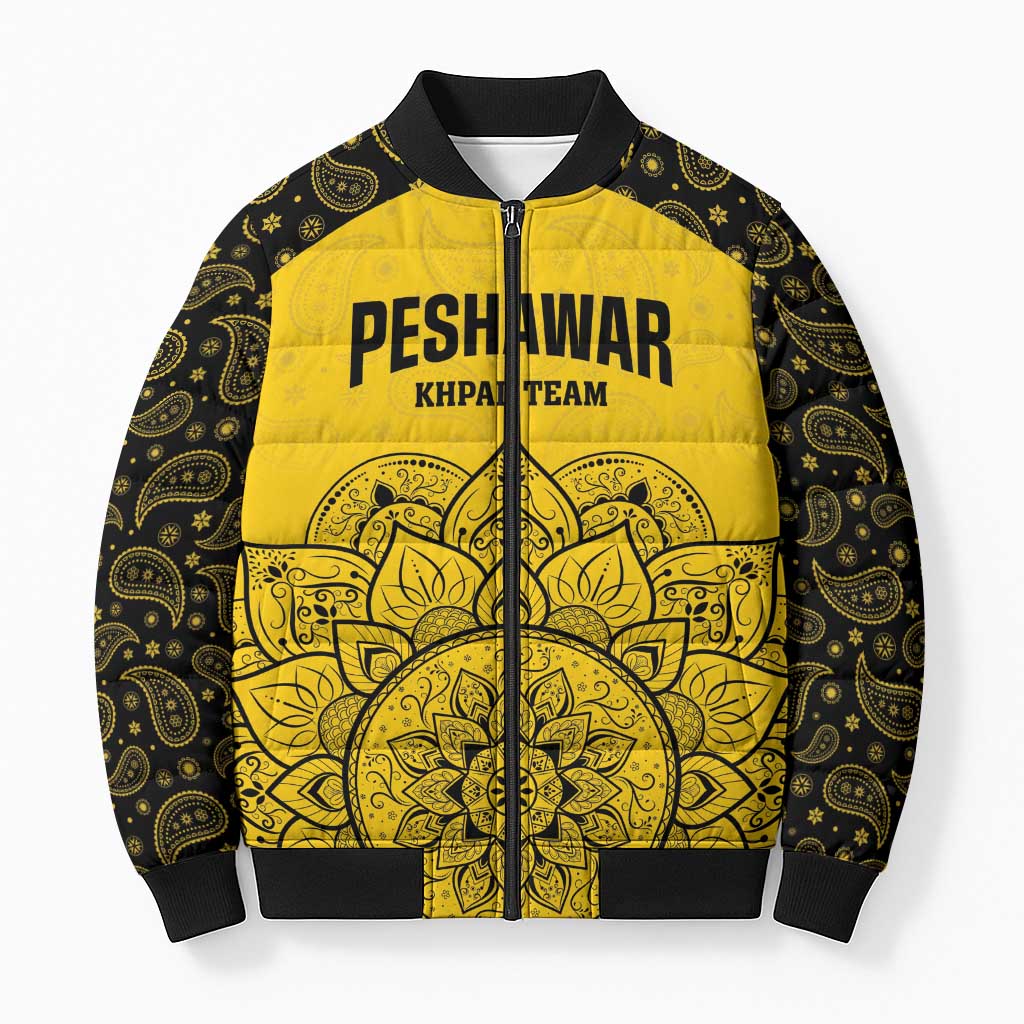 Custom Peshawar Cricket Bomber Puffer Jacket Hum Zalmi Hum Peshawar - Wonder Print Shop