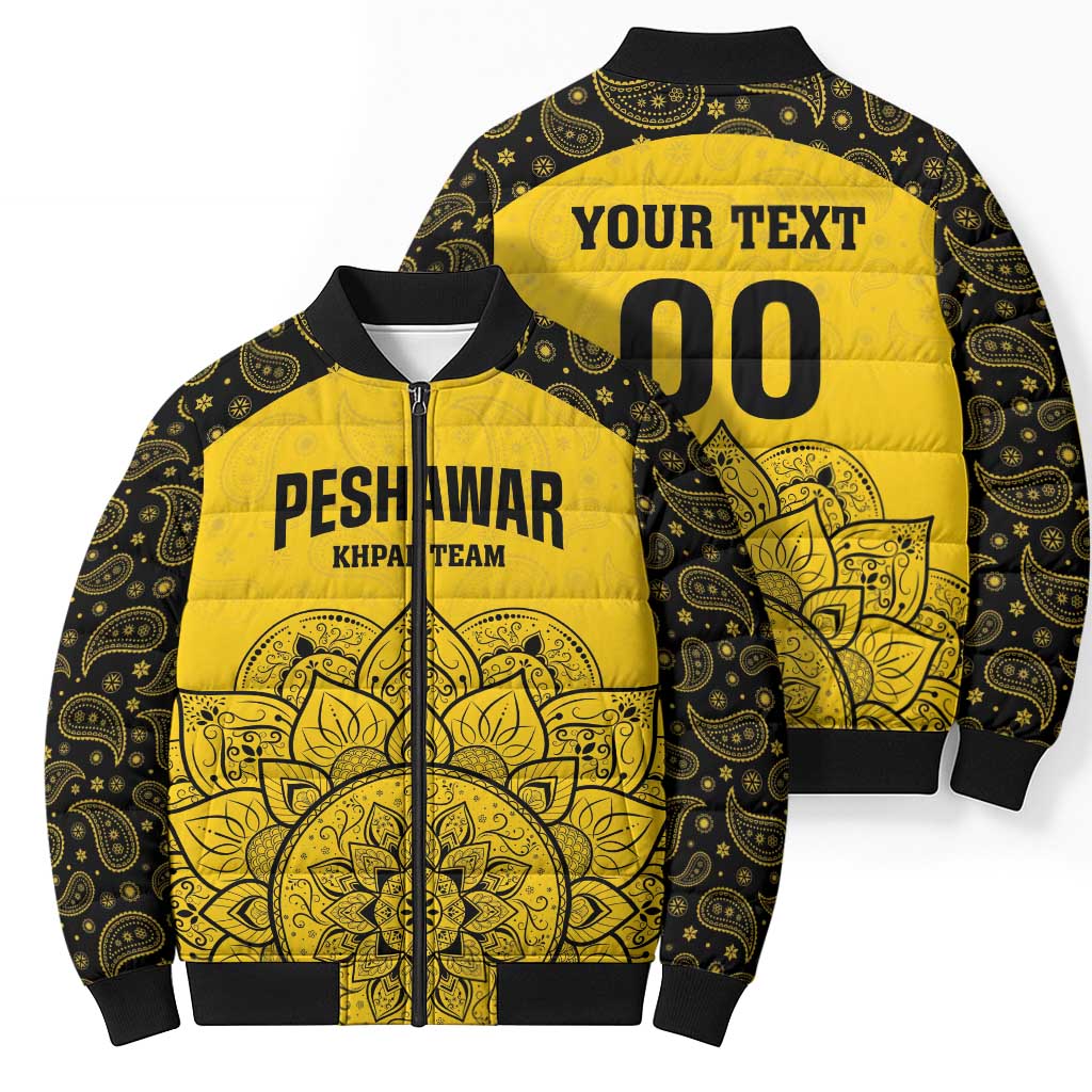 Custom Peshawar Cricket Bomber Puffer Jacket Hum Zalmi Hum Peshawar - Wonder Print Shop