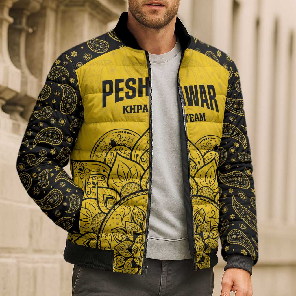 Custom Peshawar Cricket Bomber Puffer Jacket Hum Zalmi Hum Peshawar - Wonder Print Shop